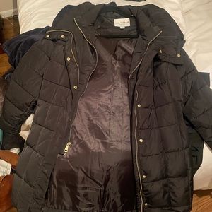 Cole haan medium long sleeve puffer jacket